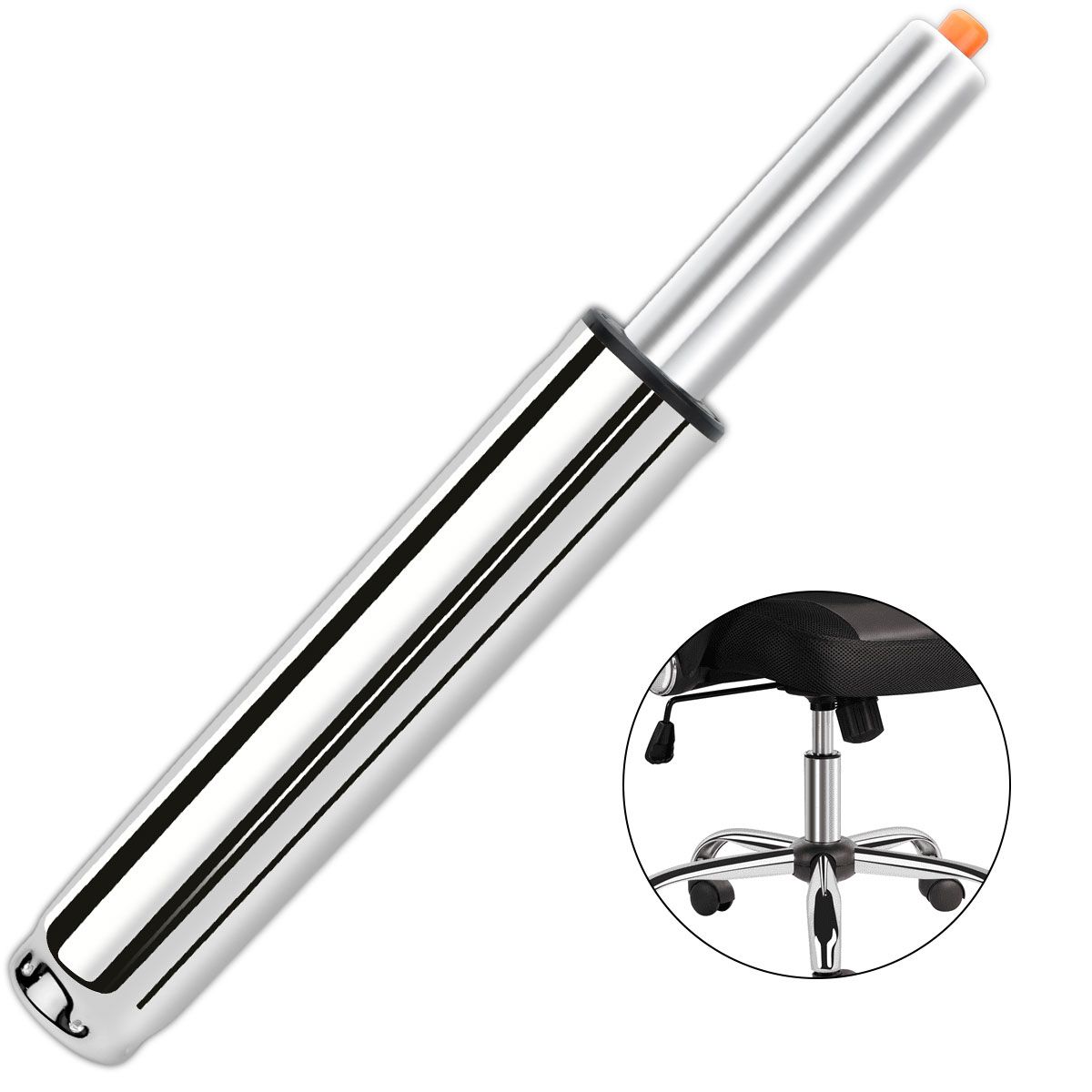 AIZO - Pistón De Gas Silla De Oficina Universal Para Toda Silla 24cm plata