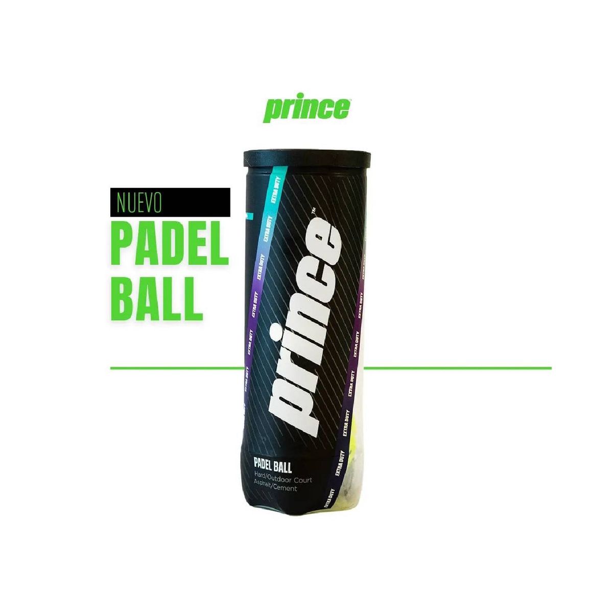 GENERICO - Set 3 Tarros Pelota Padel Prince