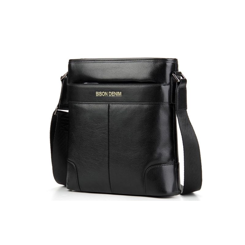 GENERICO - Bolso Bandolera cuero genuino lujo Bison Denim mod Corner