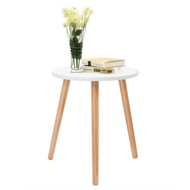 GENERICO - Mesa Auxiliar Noche Centro Decoración Redonda Living 30x40cm