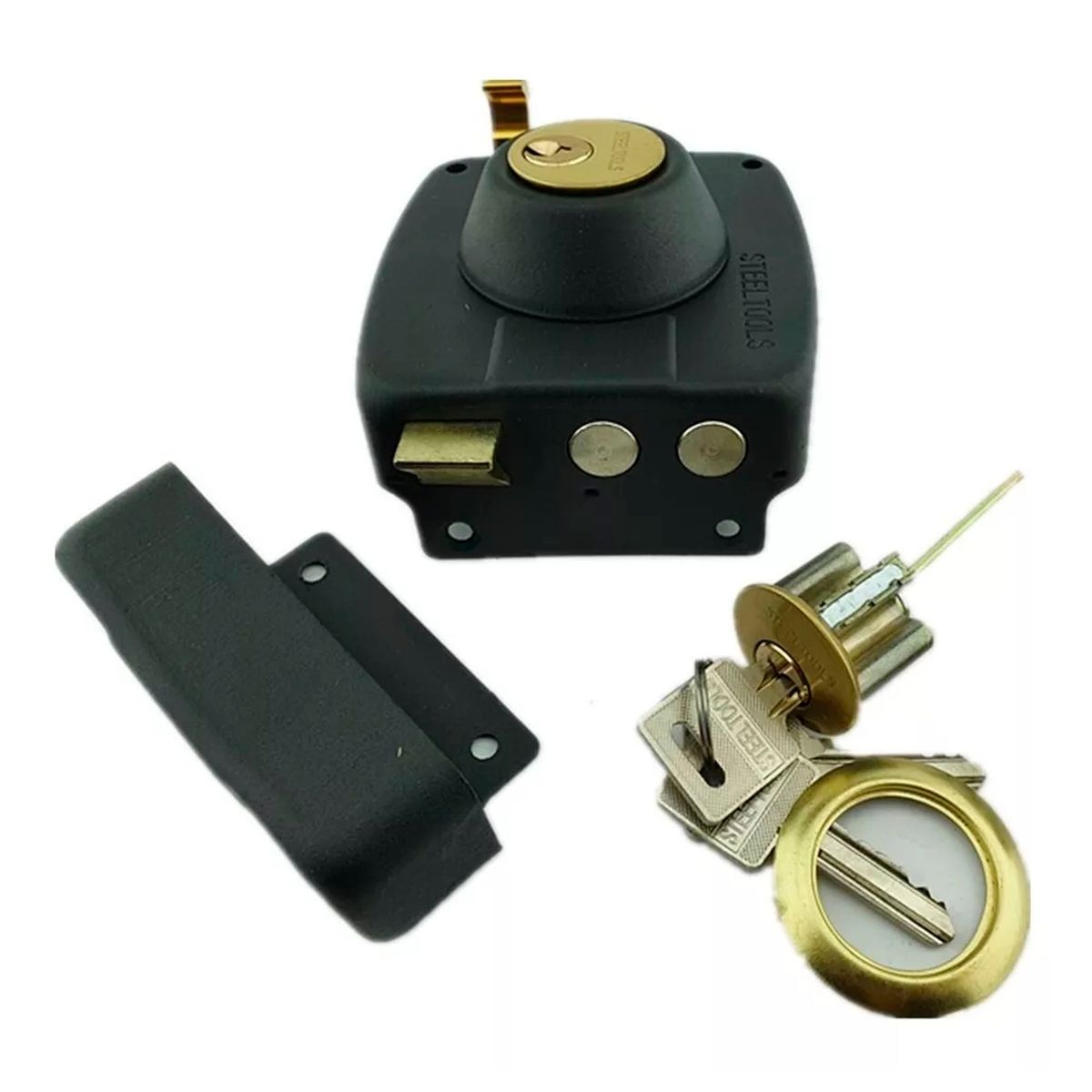 GENERICO - Chapa De Sobreponer Blindada De 3 Golpes Sl428 Steeltools