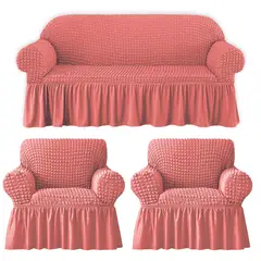 GENERICO - Fundas de sillón 311 Cobertores Forros Rosado