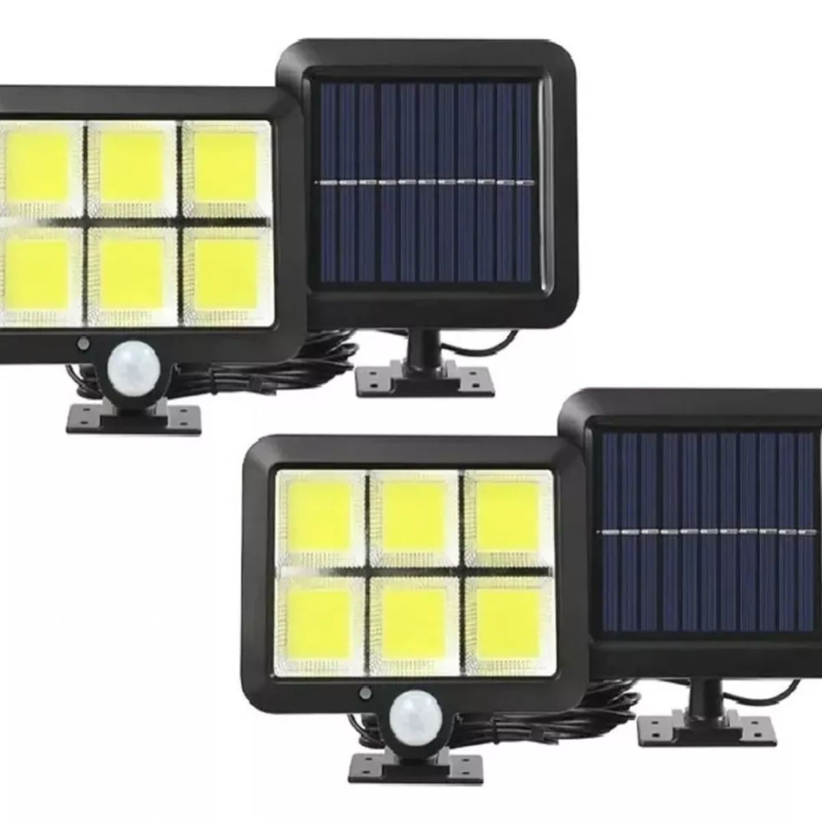 GENERICO - X2 Focos Solares Led Foco Solar Exterior Foco Led 100 Watts