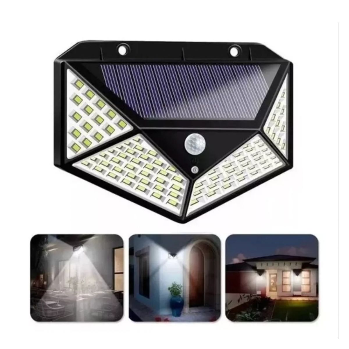 GENERICO - X5 Focos Lámpara Solar Led Exterior Sensor De Movimiento Led