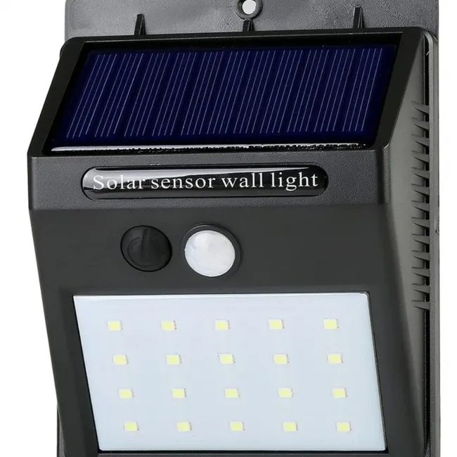 GENERICO - 5 Focos Solares De 20 Led Con Sensor Movimiento Exterior Led