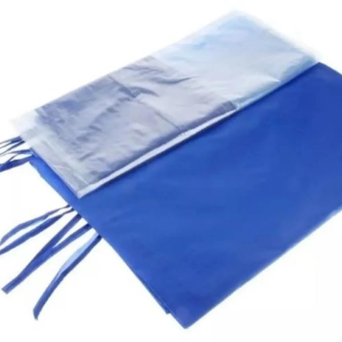 GENERICO - Lona Paredes Laterales Para Toldo Plegable 2x2  Azul Transparente