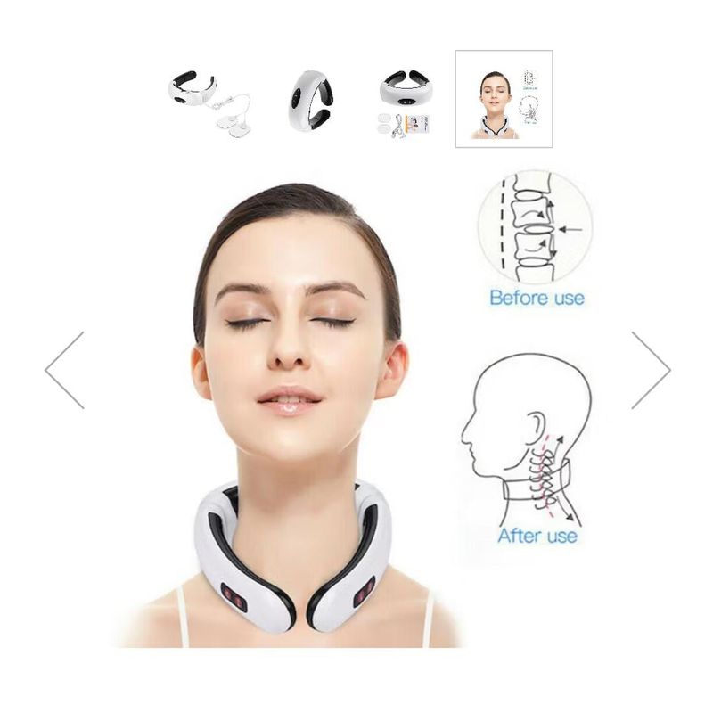 GENERICO - Electro  Masajeador De Cuello Cervical 2 Electrodos