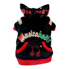 GENERICO - POLERON MASCOTAS CON GORRO M
