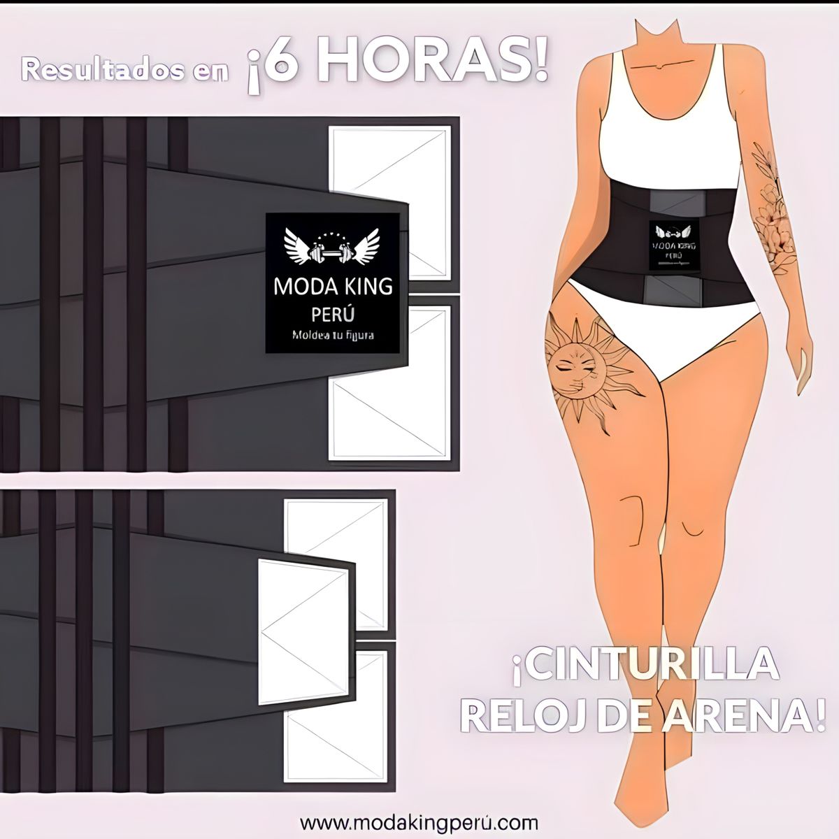 ACTUAL - Cinturilla Reductora De Cintura Moda King Perú Original