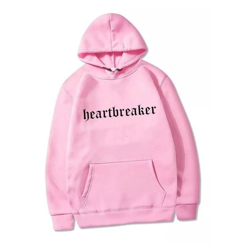 ROLY - Poleron Rosa Moda Unisex Tendencia Heartbreaker.