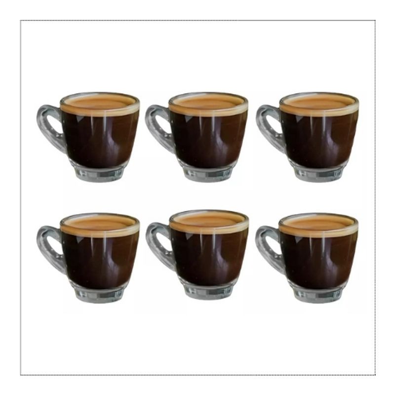 GENERICO - Set 6 Tazas Cafe Expresso 60 ML