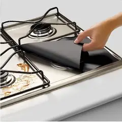 GENERICO - Pack 4 Papel Aluminio Laminas Protector Cocina