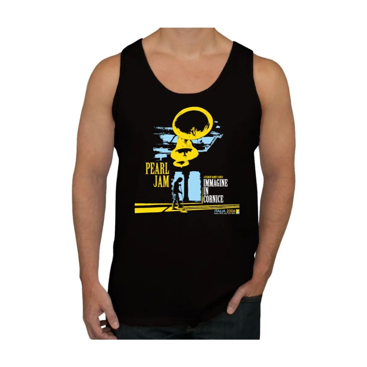 GENERICO - Polera Musculosa Sin Mangas 100 % Algodon - Pearl Jam