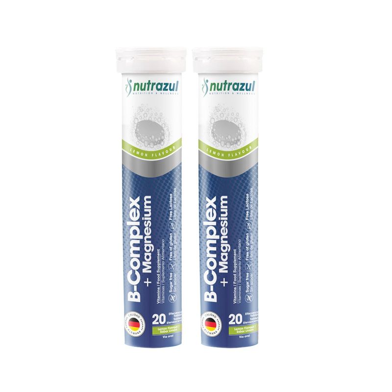 NUTRAZUL - Magnesio 300 mg + B-Complex - Pack 2 Unidades