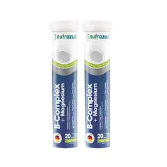 NUTRAZUL - Magnesio 300 mg + B-Complex - Pack 2 Unidades