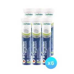 NUTRAZUL - Magnesio 300 mg + Complejo B - Pack 6 Unidades