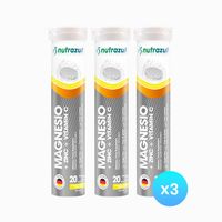 Magnesio 350 mg +Zinc 10 mg + Vit C - Pack 3 Unidades.