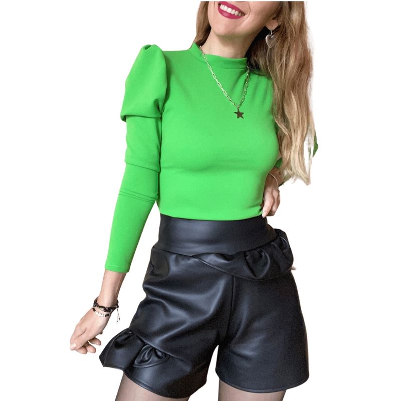 ME MATO TIENDA - Polera verde manga larga princesa tienda Me Mató