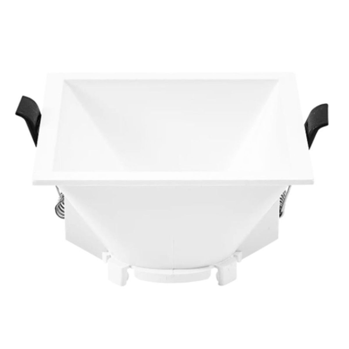 DEMASLED - Spot Cuadrado Fijo Empotrable Dicroica Porta Gu10 No Incluye Zócalo