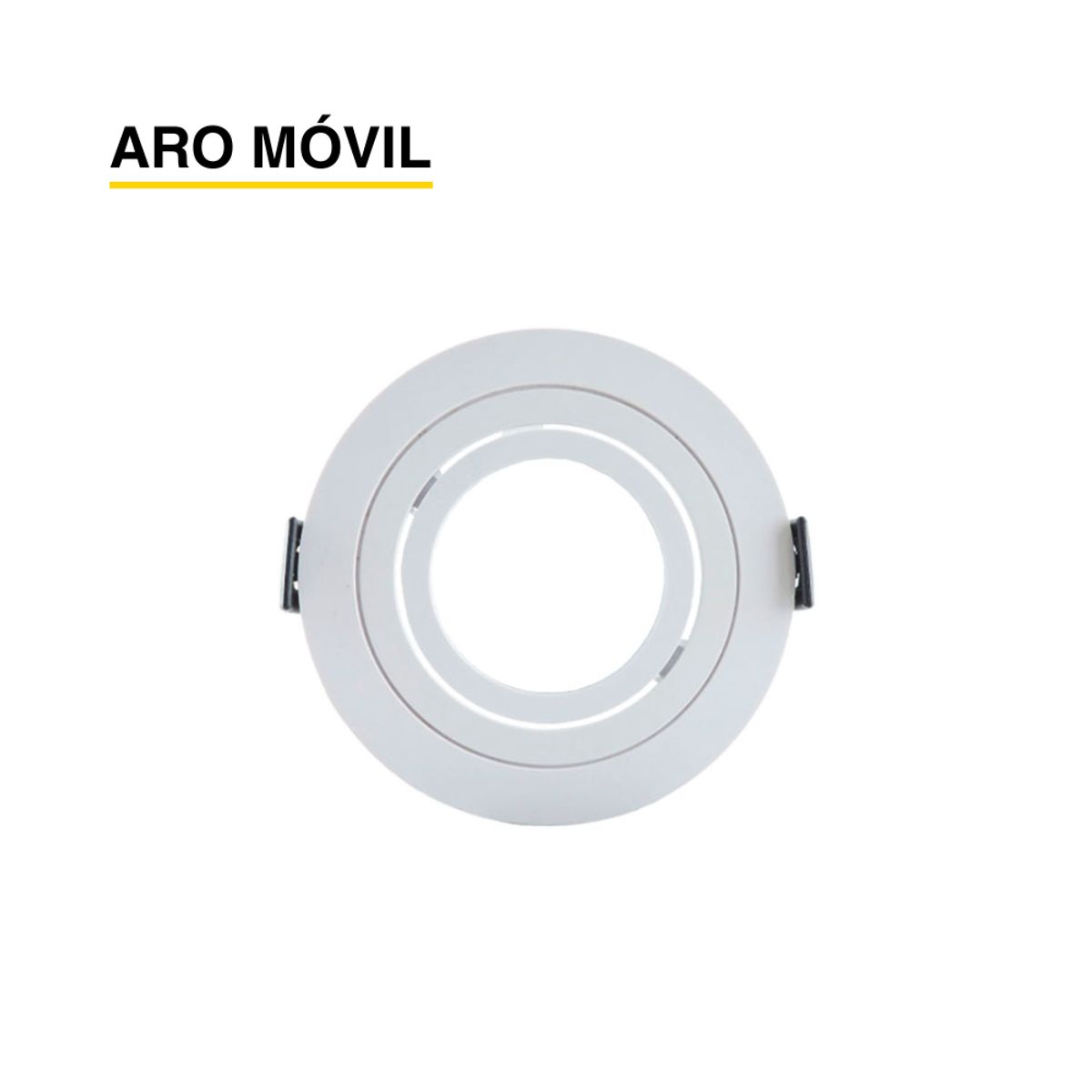 DEMASLED - Aro Móvil Embutido  Dicroica Porta Gu10 No incluye Zócalo