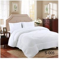 Plumon Cobertor de invierno de plush y chiporro 1,5 Plaza - Blanco