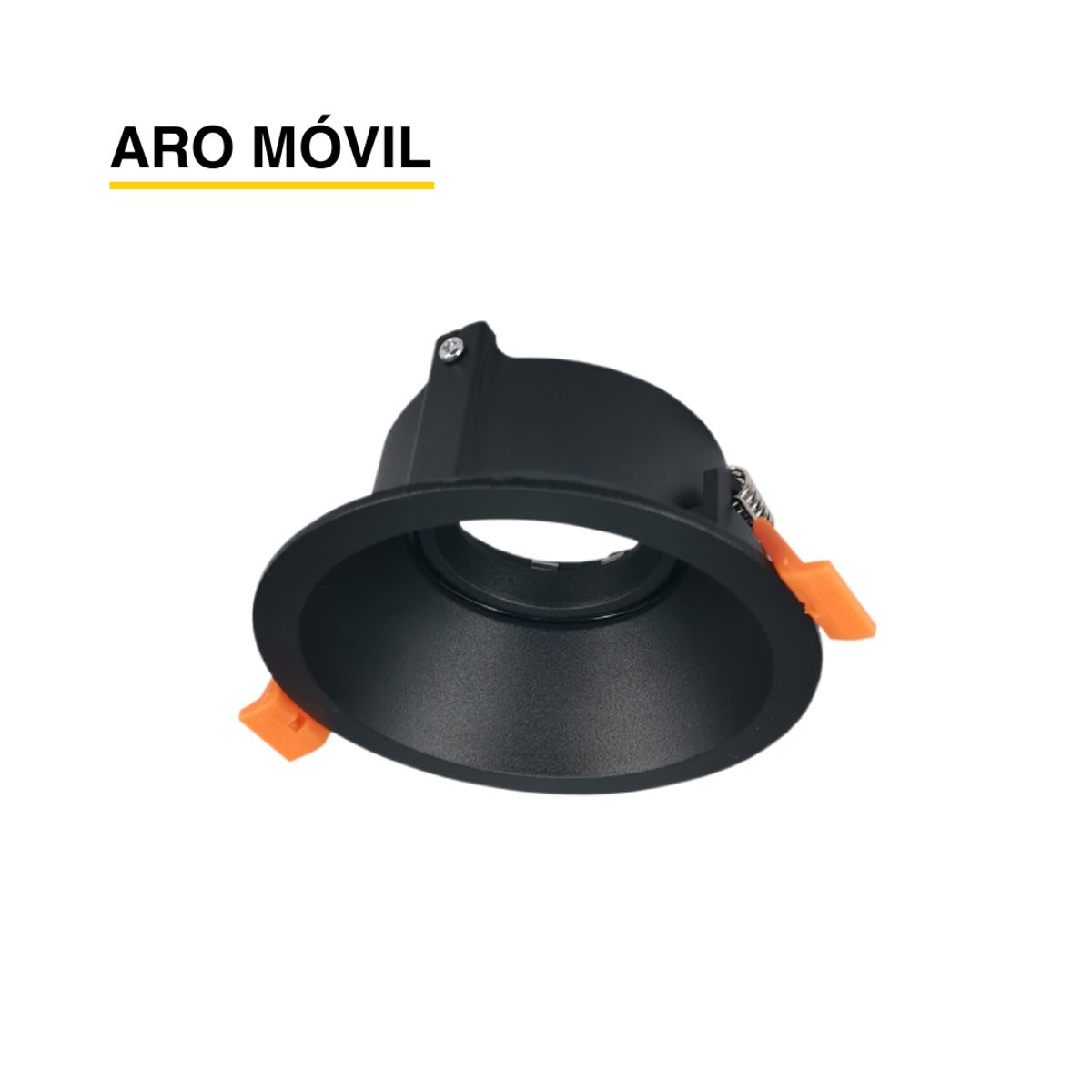 DEMASLED - Aro Móvil Empotrado Dicroica Porta Gu10 No Incluye Zócalo