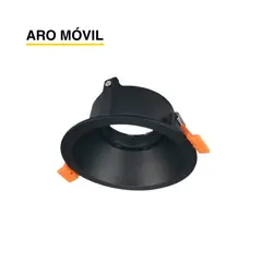 DEMASLED - Aro Móvil Empotrado Dicroica Porta Gu10 No Incluye Zócalo