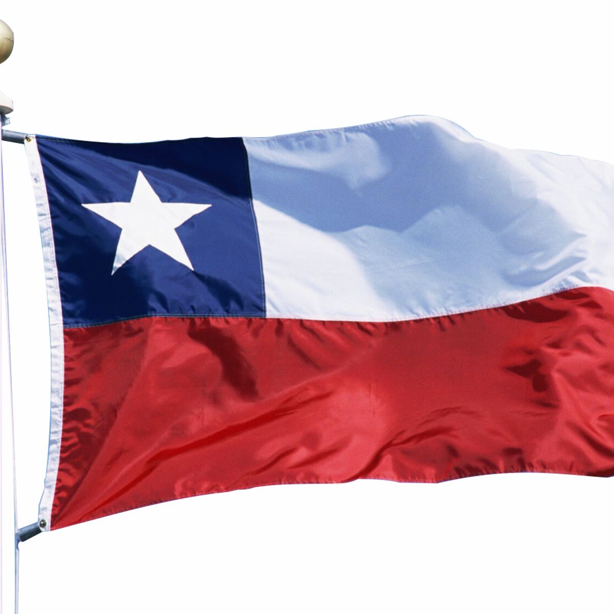 GENERICO - Bandera Chilena 90x135 Bordada Reforzada Doble Costura
