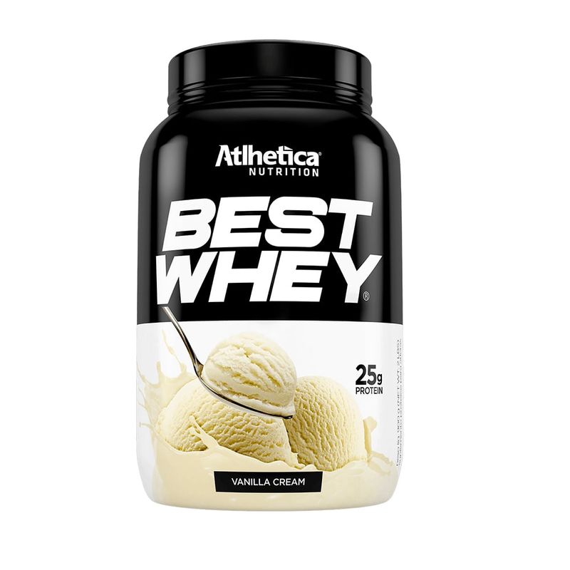 ATLHETICA NUTRITION - PROTEÍNA BEST WHEY - 2 LIBRAS - VANILLA CREAM