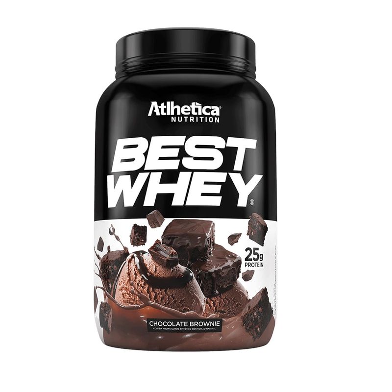 ATLHETICA NUTRITION - PROTEÍNA BEST WHEY - 2 LIBRAS - CHOCOLATE BROWNIE