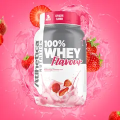 ATLHETICA NUTRITION - 100% WHEY FLAVOUR - 2 LIBRAS - - FRUTILLA