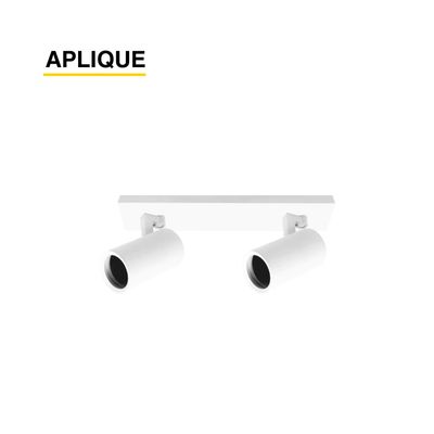 Imagen 2 del producto Aplique Techo Muro Móvil Dirigible doble Porta Gu10 Sin Ampolleta