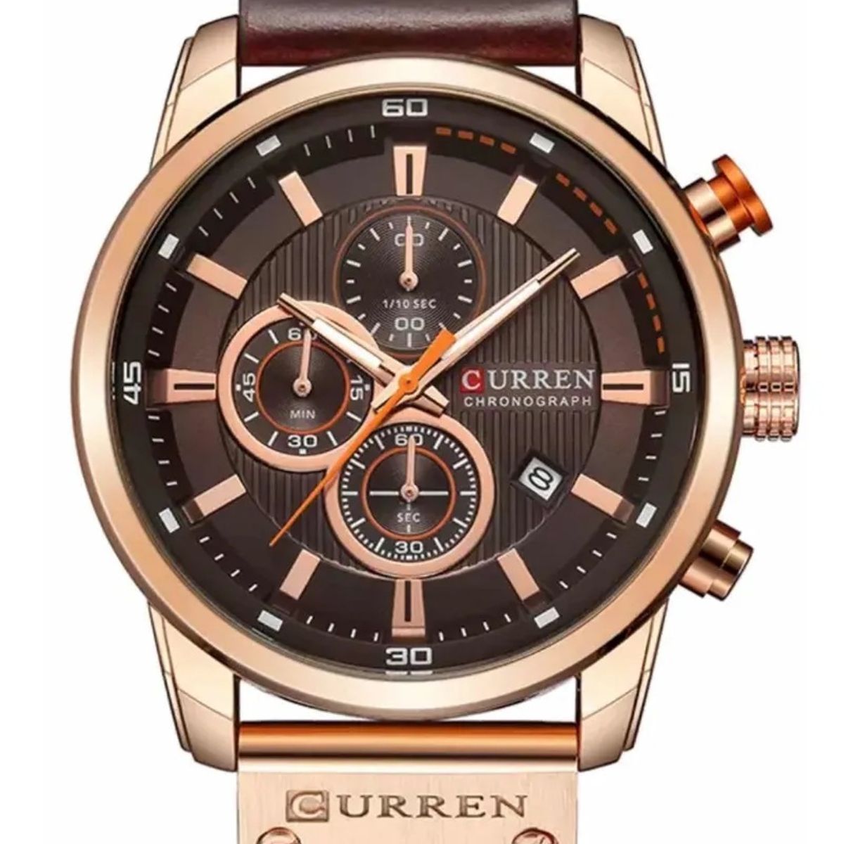 CURREN - Reloj Hombre Curren 8291 Pulsera Cuero Resistente Agua