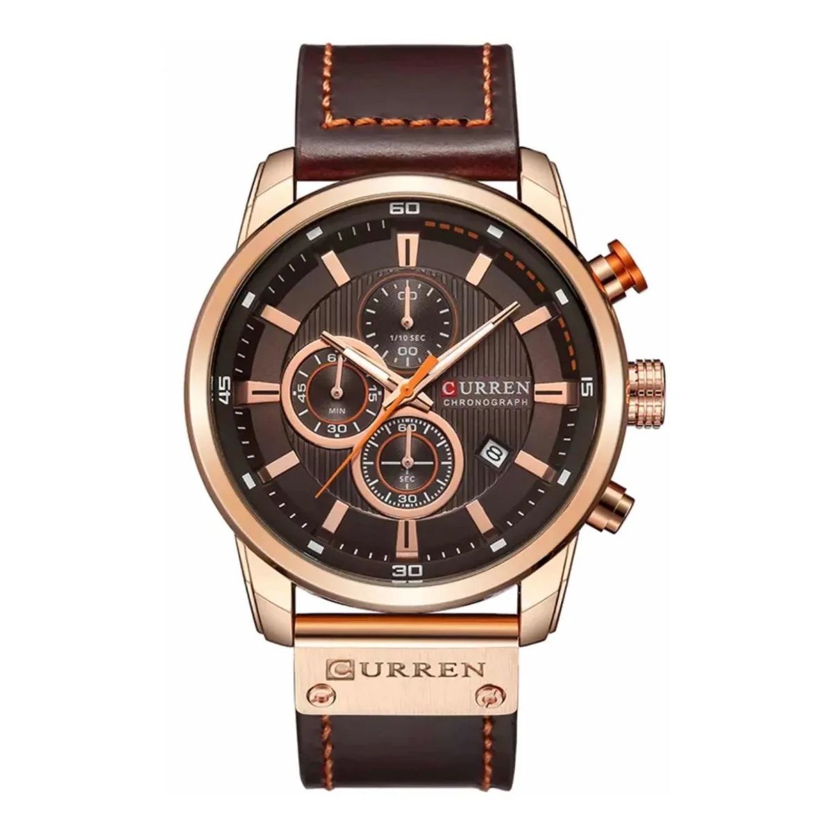 CURREN - Reloj Hombre Curren 8291 Pulsera Cuero Resistente Agua