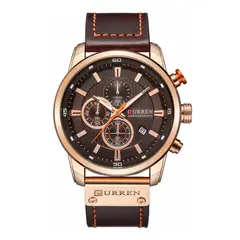 CURREN - Reloj Hombre 8291 Pulsera Cuero Resistente Agua