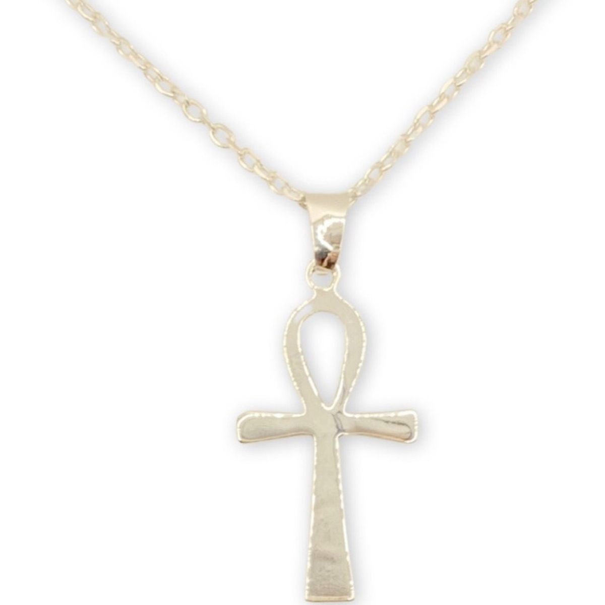 GENERICO - Collar Cruz Egipcia De Ankh Protección Plata 925 Cadena 50cm…