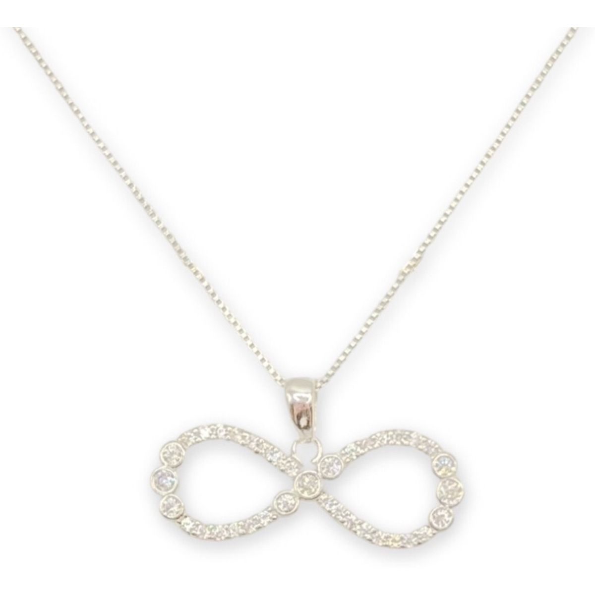 GENERICO - Collar Dije Dama Infinito Circones Amor  Plata 925 +caja…