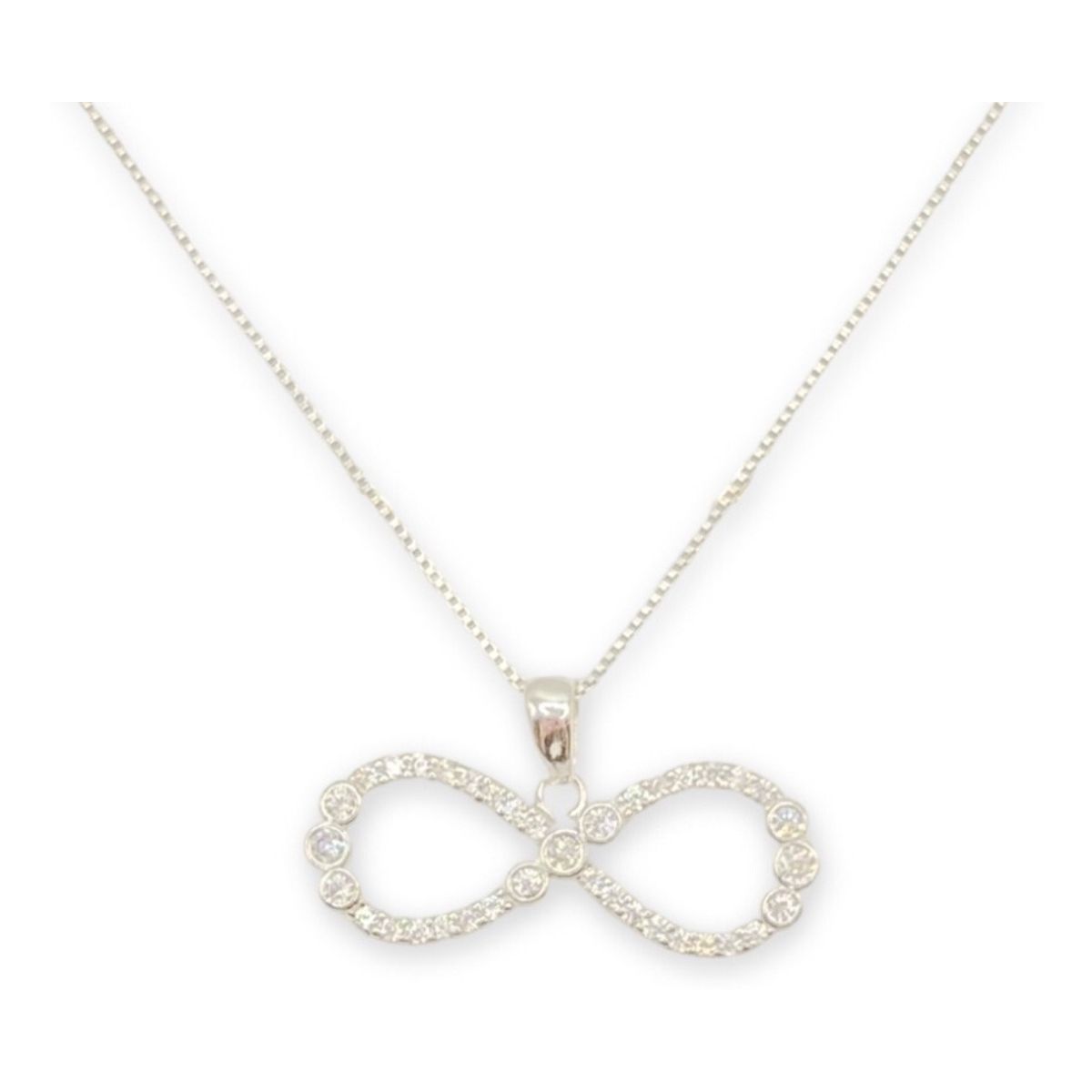 GENERICO - Collar Dije Dama Infinito Circones Amor  Plata 925 +caja…