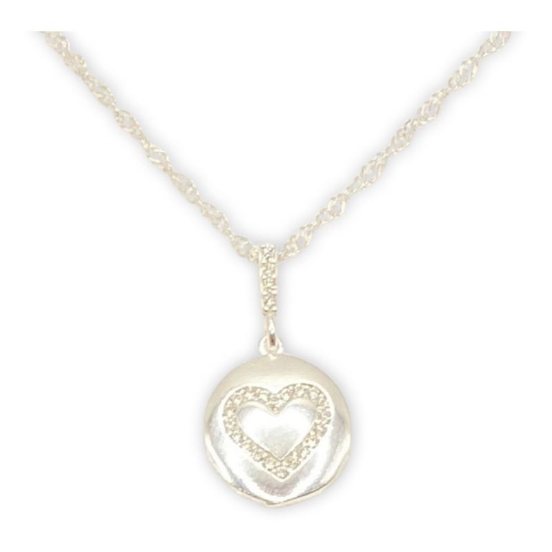 GENERICO - Collar Dije Dama Corazón Circones Amor  Plata 925 Mas Caja…