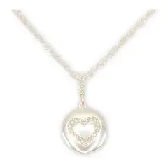 GENERICO - Collar Dije Dama Corazón Circones Amor Plata 925 Mas Caja…