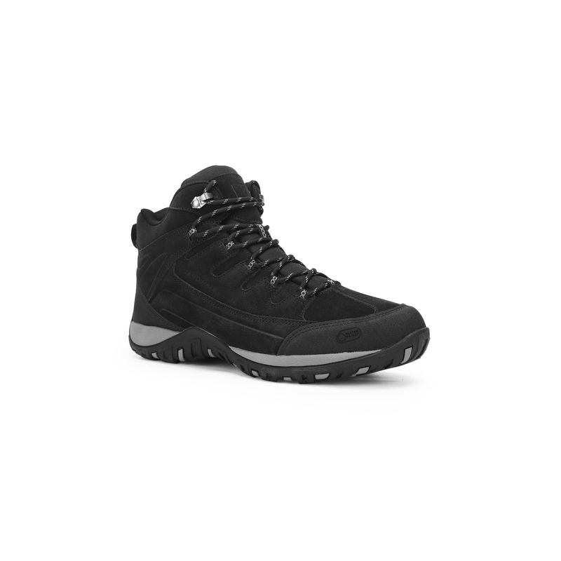 CARDINALE - Botines Cuero Y Textil Cliffrocken-6-02 Negro CARDINALE