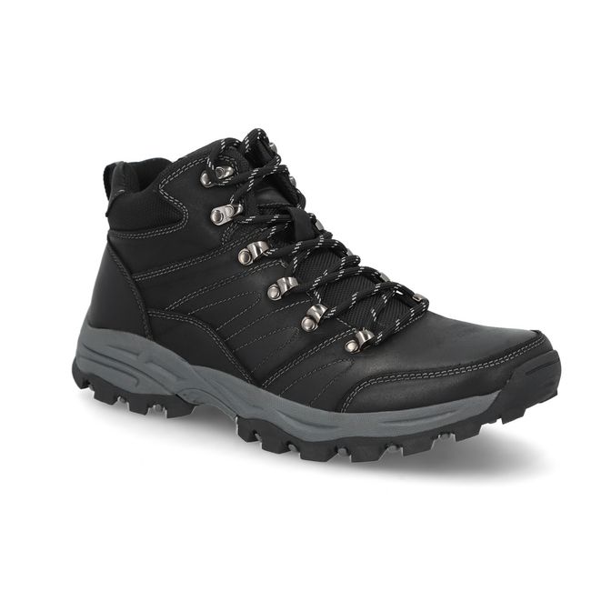 CARDINALE - Zapatillas Caña Alta Cuero Ransol-6-95 Negro CARDINALE