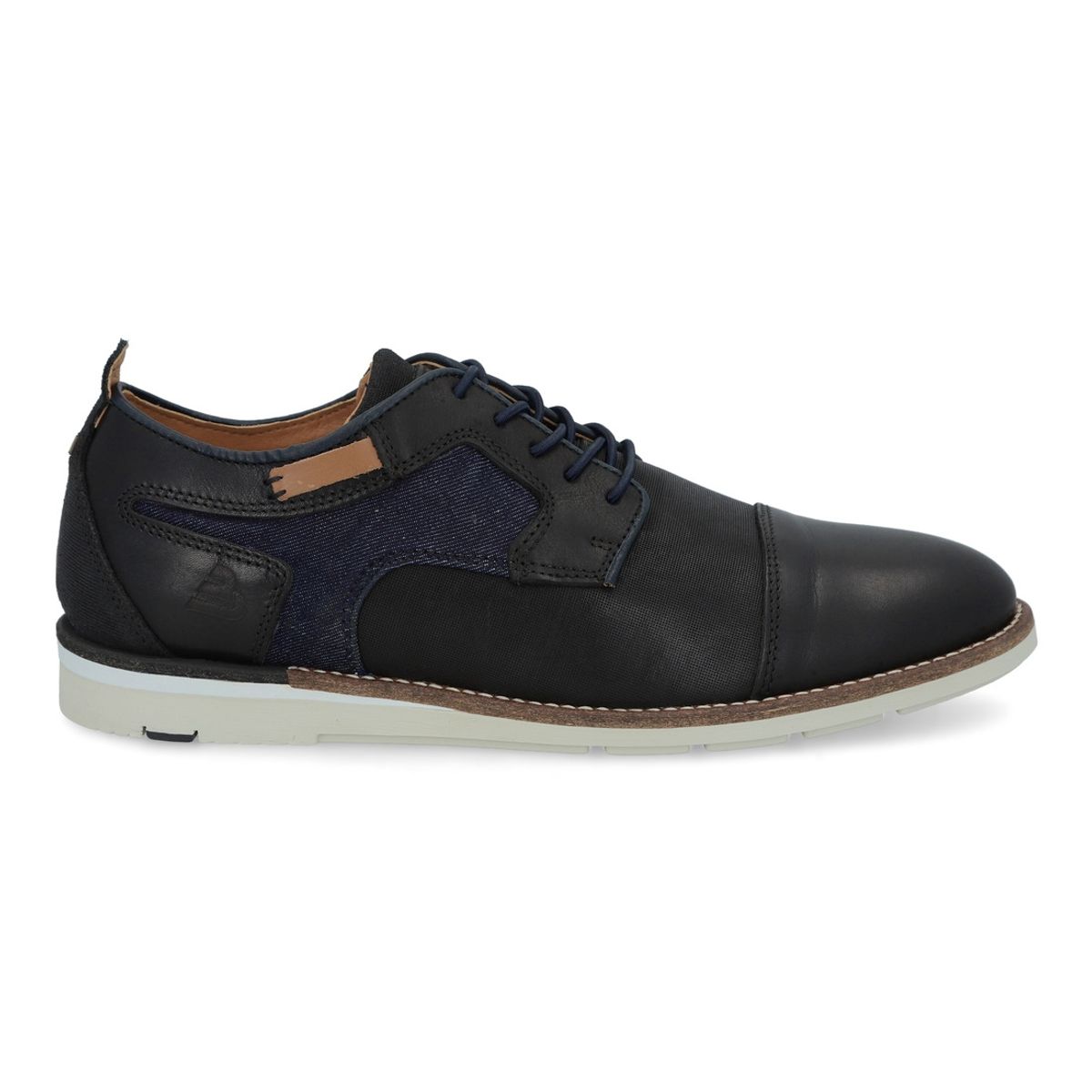 BULLBOXER - Zapatos Cordones Cuero Y Textil Ploce-0-30 Negro BULLBOXER