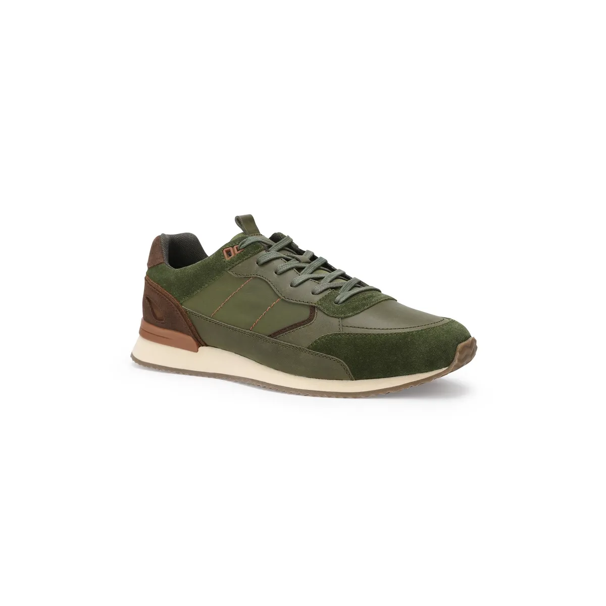 CARDINALE - Zapatillas Cuero Y Textil Harford-0-03 Verde CARDINALE