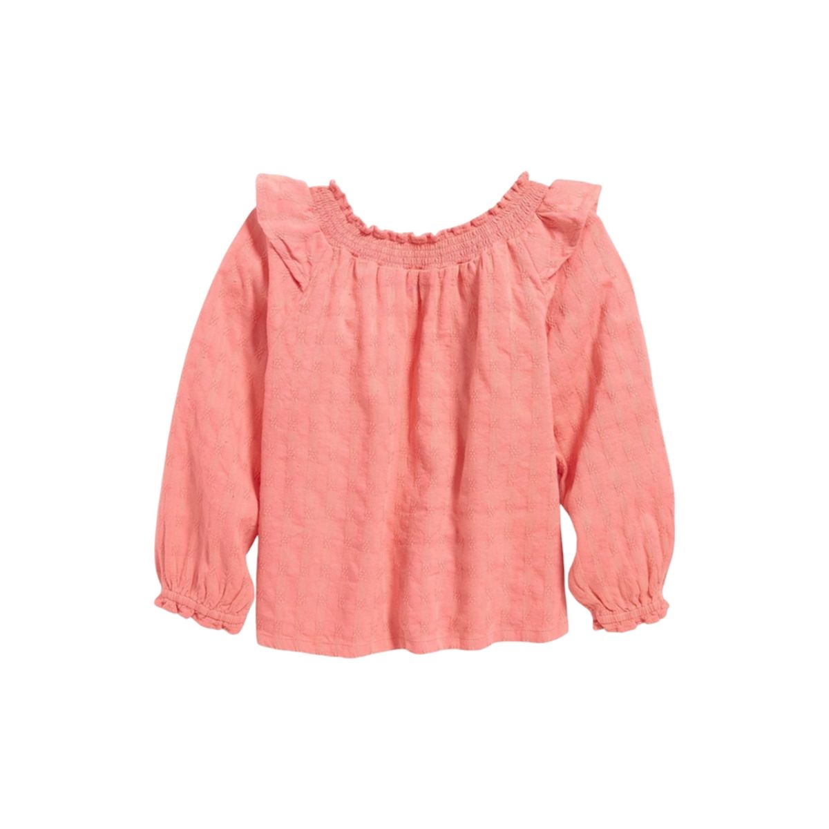 OLD NAVY - Top Manga Larga Dobby Swing Rosa OLD NAVY