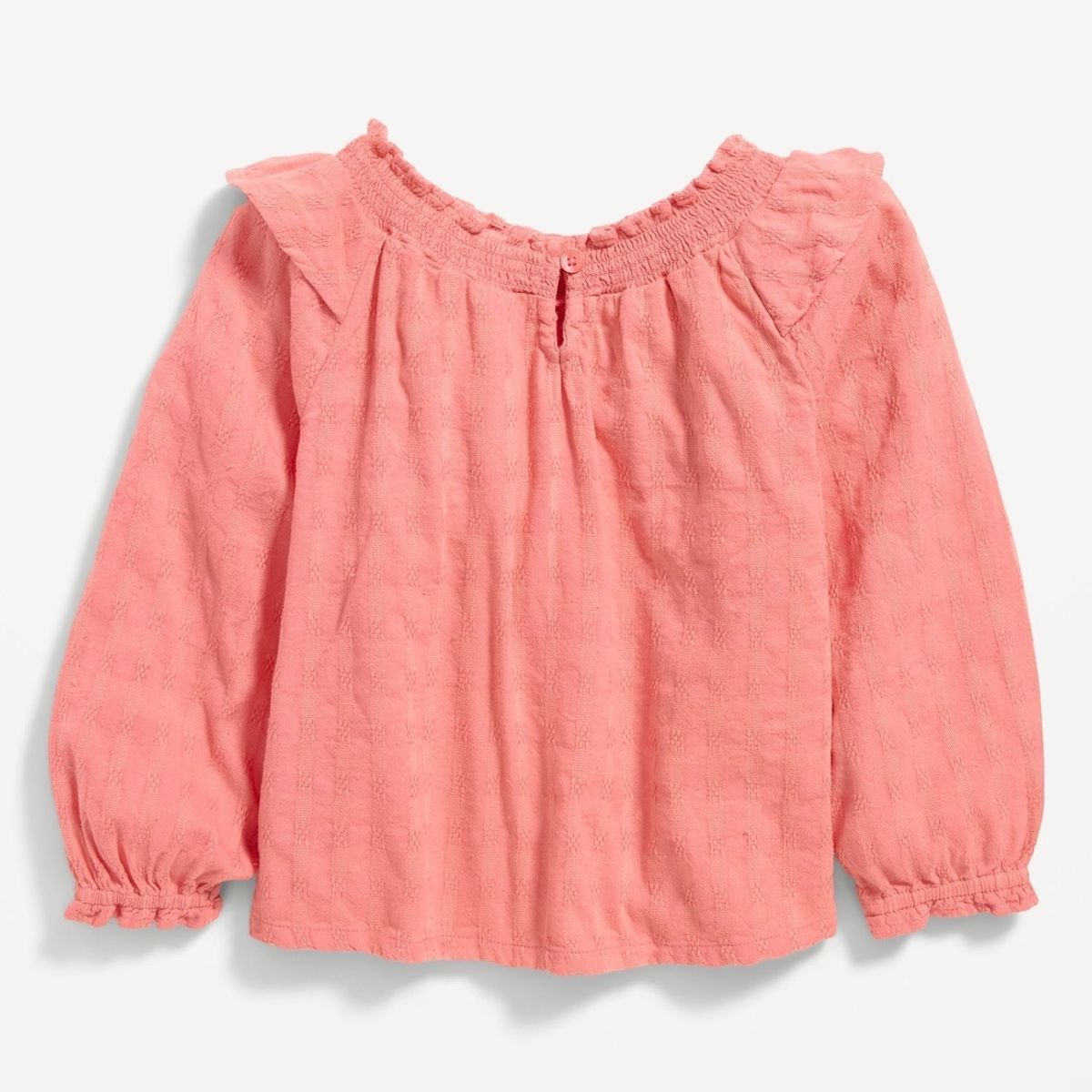 OLD NAVY - Top Manga Larga Dobby Swing Rosa OLD NAVY