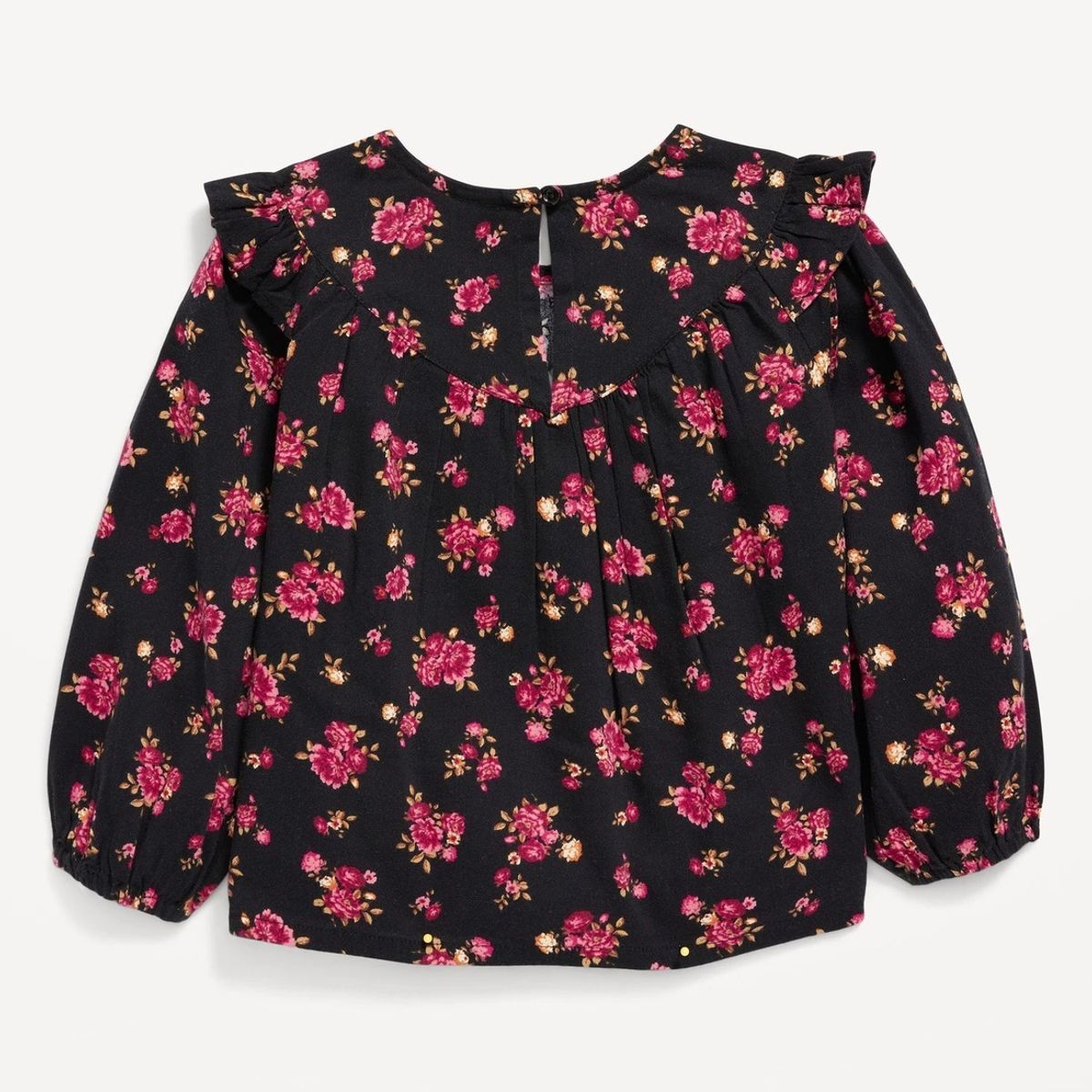 OLD NAVY - Top Con Estampado Floral Negro Bebé OLD NAVY