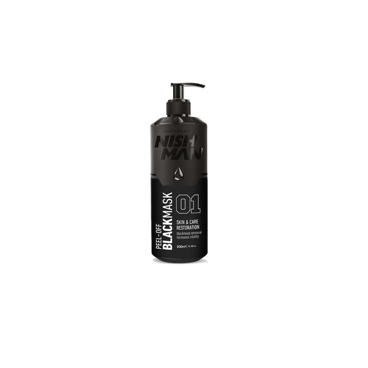GENERICO - Nishman Máscara Facial Peel-off N°01 Black 200 Ml NISH MAN