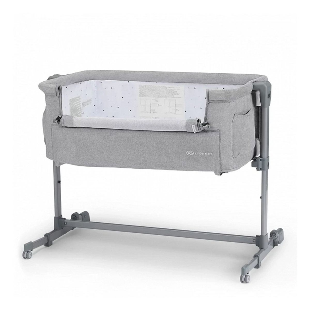 KINDERKRAFT - Cuna Colecho NESTE UP Grey Light KINDERKRAFT
