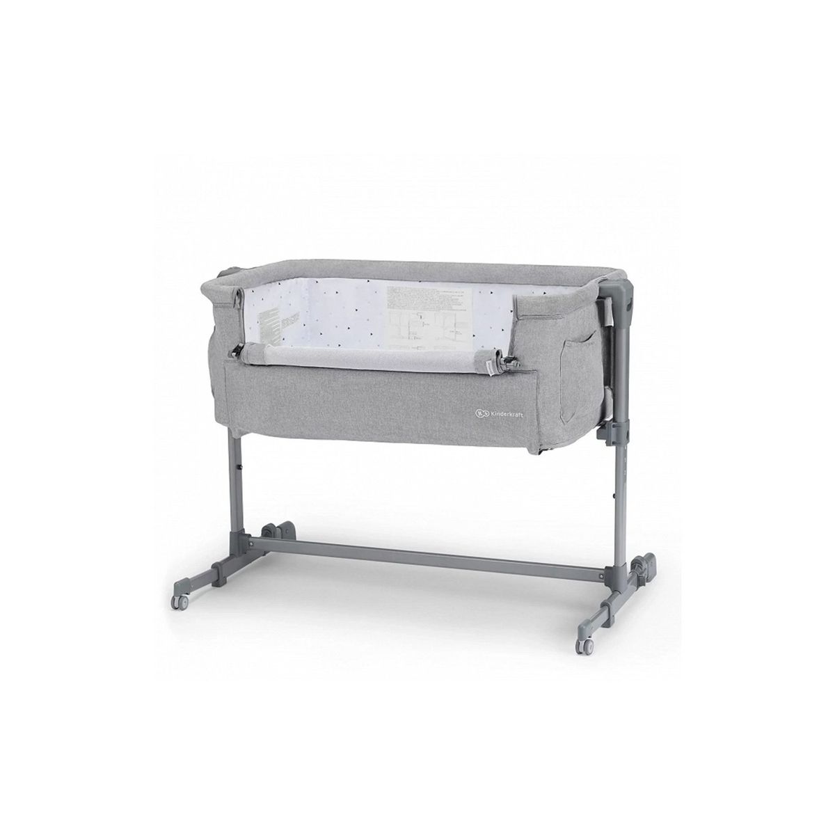 KINDERKRAFT - Cuna Colecho NESTE UP Grey Light KINDERKRAFT
